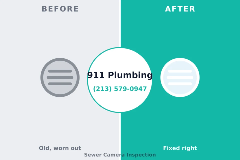 Before and after: plumbing repair Fairwood, MD